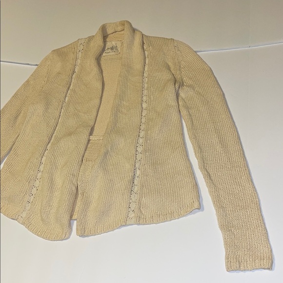 Anthropologie Angel of the North Cream Cardigan - Women’s Size Small - Picture 4 of 8